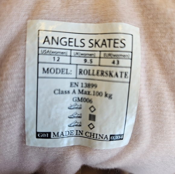 Angels Skates Pink Rose Gold Holographic Womens Roller Skate NEW - Picture 6 of 7